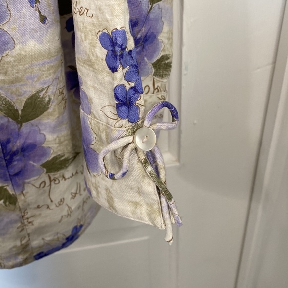 Linen Button Up Blouse plus size 18 - Picture 6 of 6